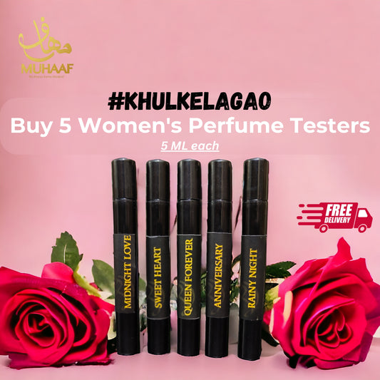 BUNDLE OF FIVE WOMEN TESTERS (5ml)